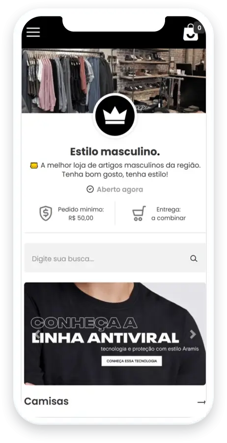 Demonstração Masculino